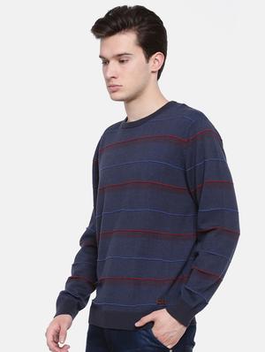 navy blue striped pullover - 16755550 - Standard Image - 2