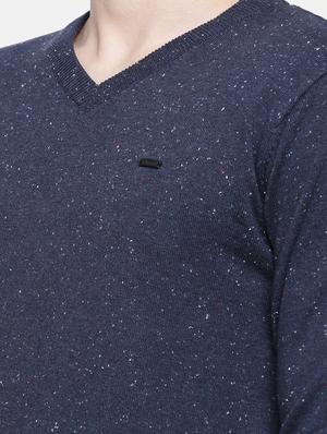 navy blue printed pullover - 16755551 - Standard Image - 5