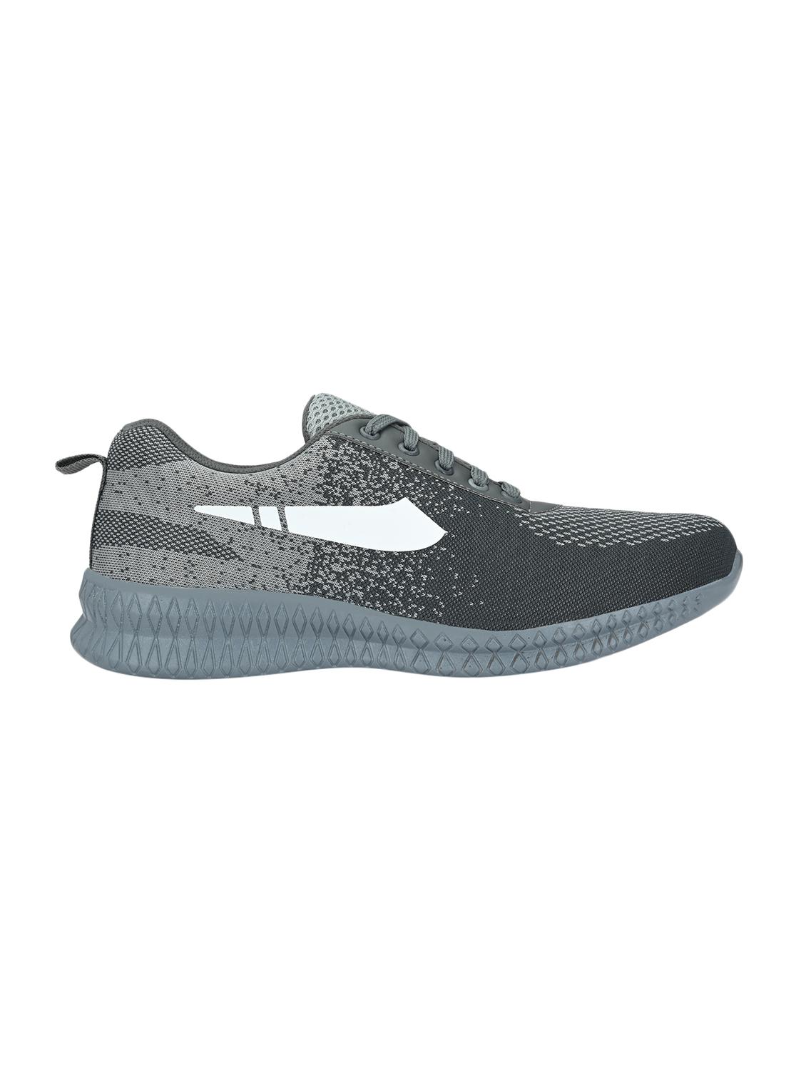 grey fabric lace up sport shoes - 16756567 - Zoom Image - 2