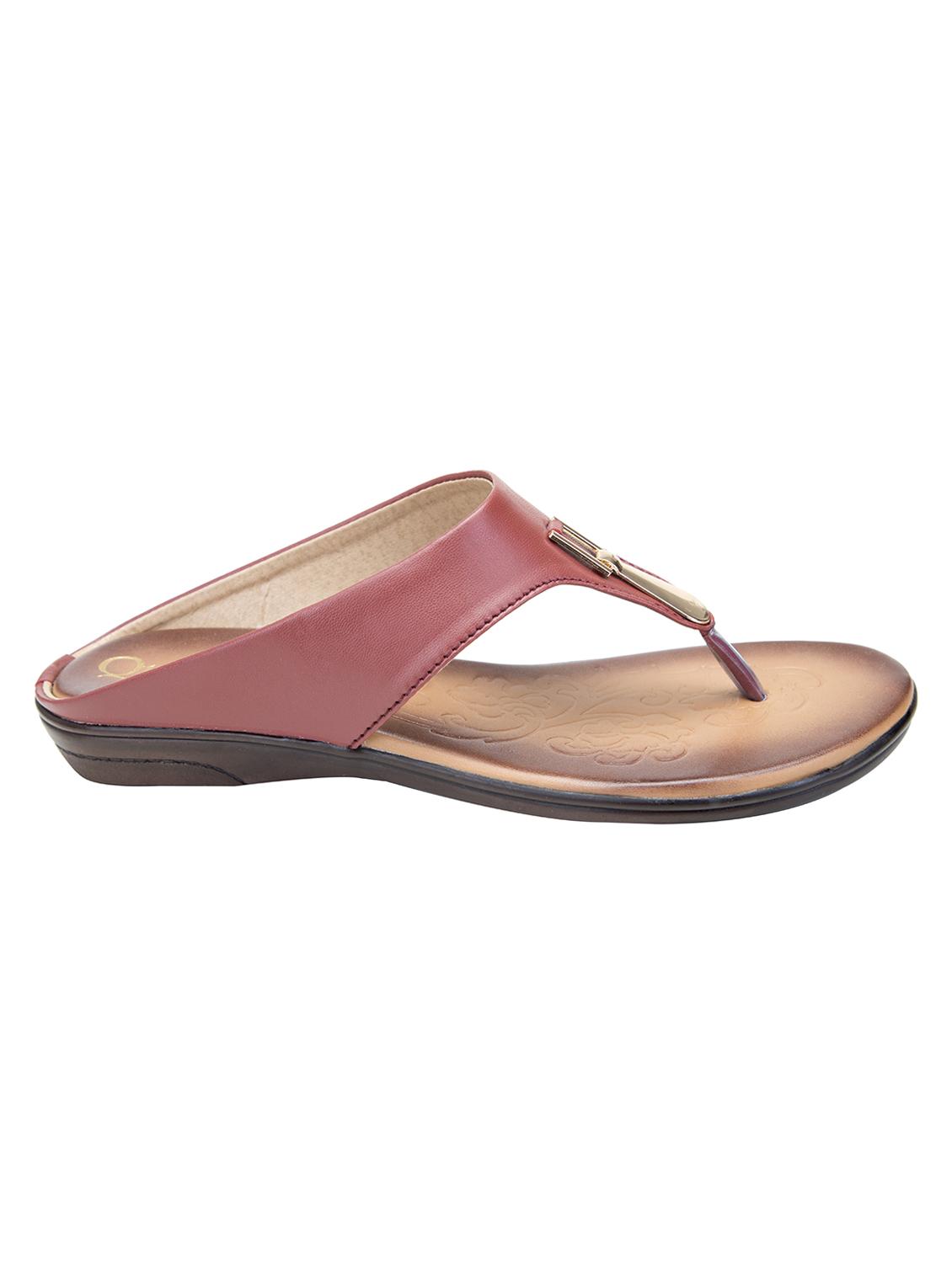 maroon toe separator sandals - 16756706 - Zoom Image - 2