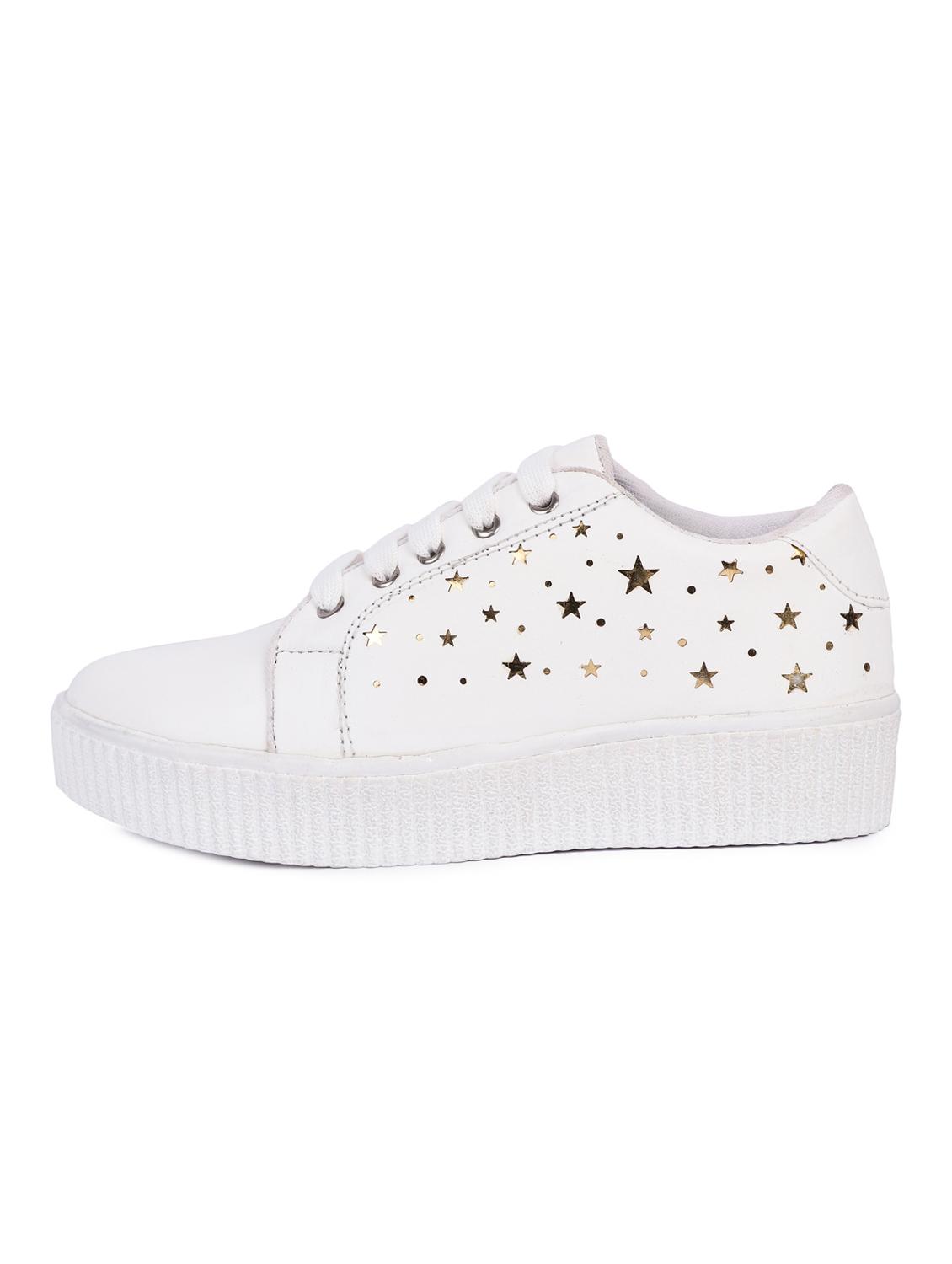 white lace-up sneakers - 16757091 - Zoom Image - 2