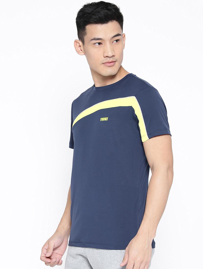 navy blue printed t-shirt - 16759642 - Zoom Image - 2