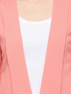 lapel neck long sleeved formal blazer - 16759645 - Standard Image - 5