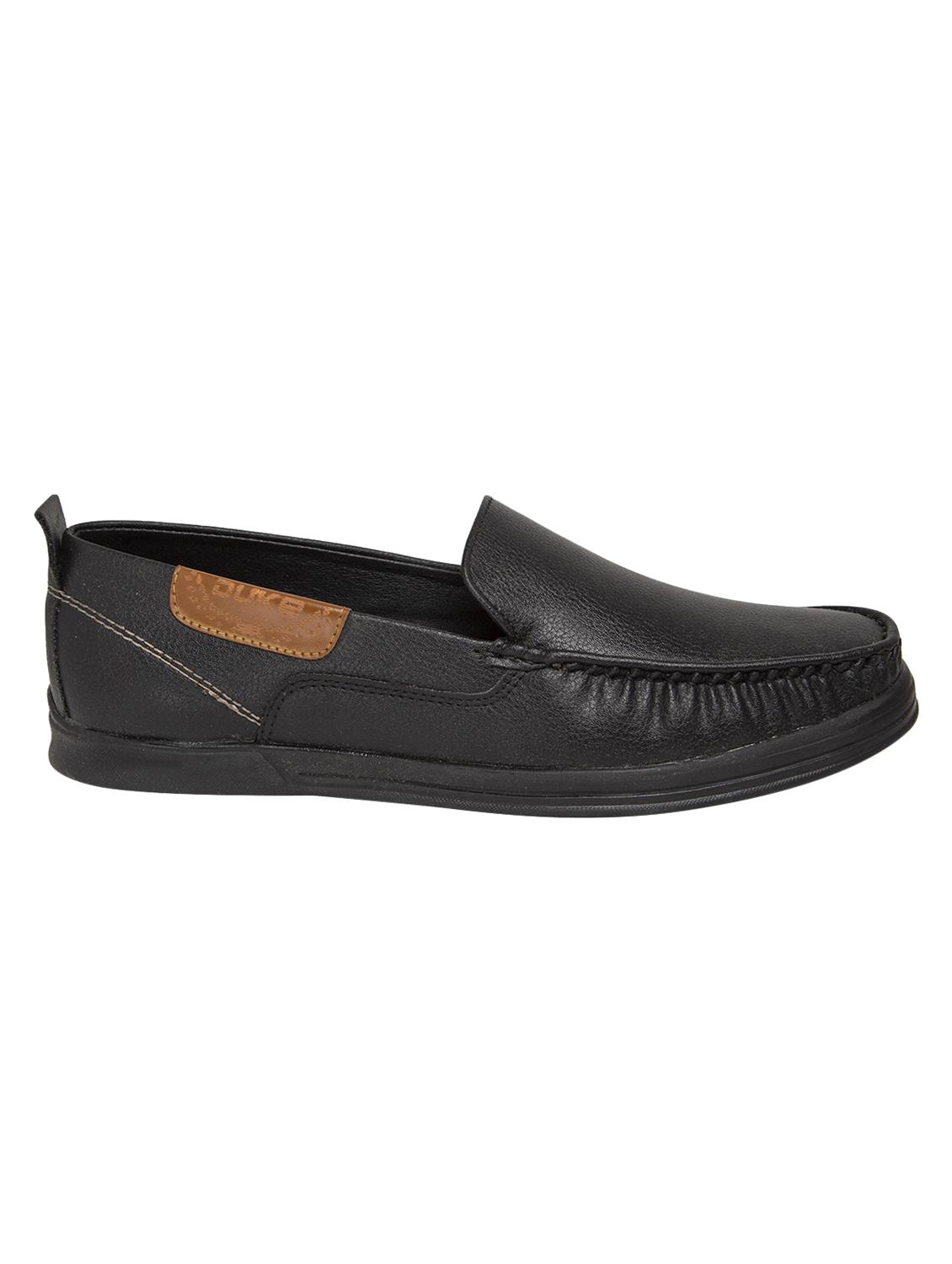black leatherette slip on loafers - 16762459 - Zoom Image - 2