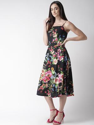 cami neck floral a-line dress - 16763519 - Standard Image - 2