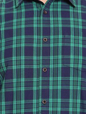 green checkered casual shirt - 16763618 - Standard Image - 5