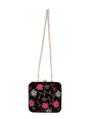 blue velvet box clutch - 16764045 - Standard Image - 5