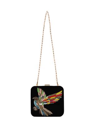 black velvet box clutch - 16764056 - Standard Image - 5