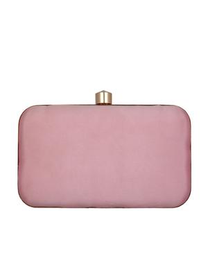 pink faux silk box clutch - 16764062 - Standard Image - 2