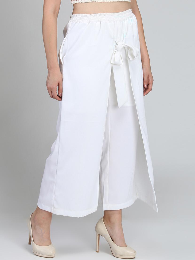 tie knot overlap detail trouser - 16764385 - Zoom Image - 2