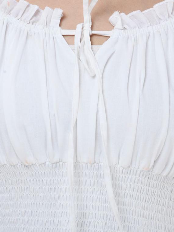 off shoulder ruched a-line dress - 16764671 - Zoom Image - 5
