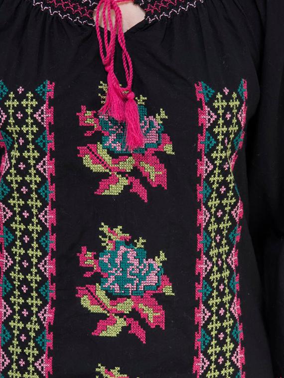 tie knot embroidered tunic - 16764678 - Zoom Image - 5