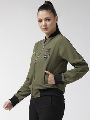 long sleeved quirky patch jacket - 16765260 - Standard Image - 2