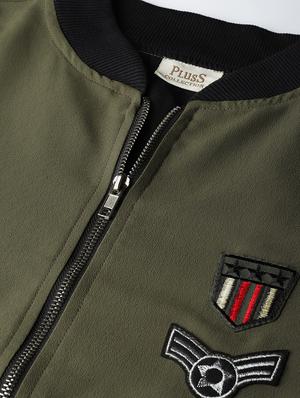 long sleeved quirky patch jacket - 16765260 - Standard Image - 5
