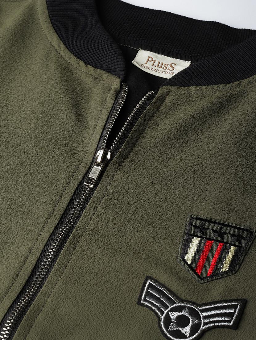 long sleeved quirky patch jacket - 16765260 - Zoom Image - 5