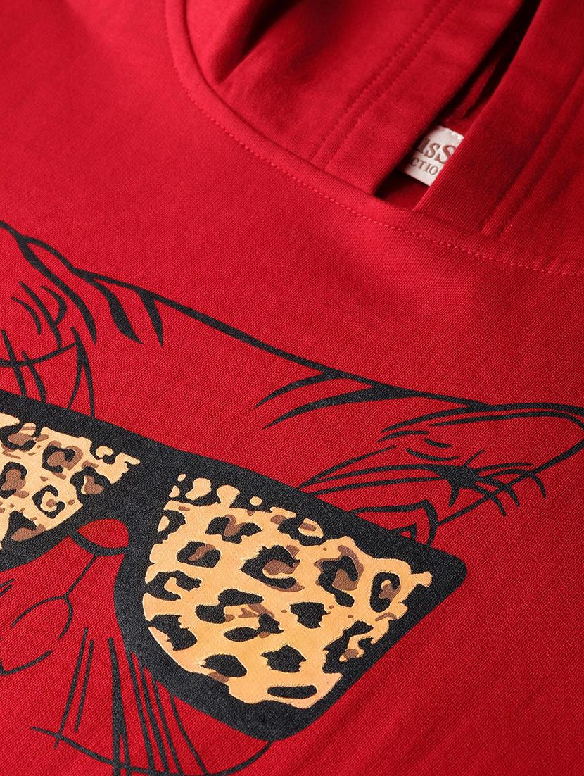 long sleeved quirky print crop sweatshirt - 16765269 - Zoom Image - 5