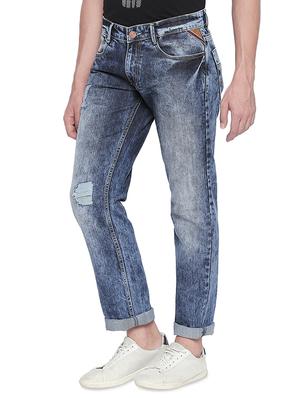 blue heavy washed denim jeans - 16765299 - Standard Image - 2