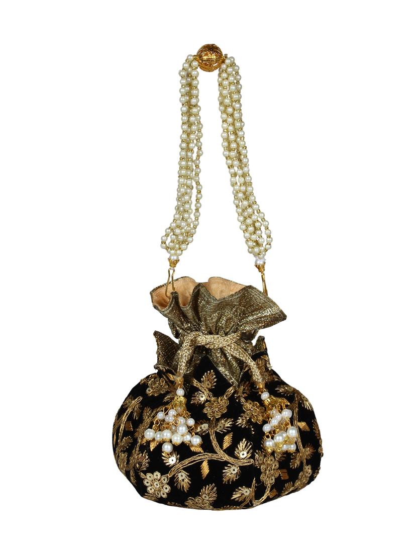 black velvet ethnic potli - 16765320 - Zoom Image - 5