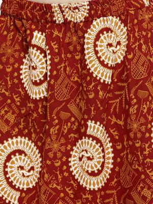 printed flared skirt - 16765996 - Standard Image - 5
