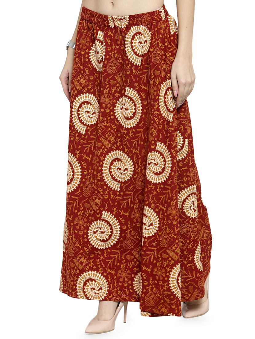 printed flared skirt - 16765996 - Zoom Image - 2