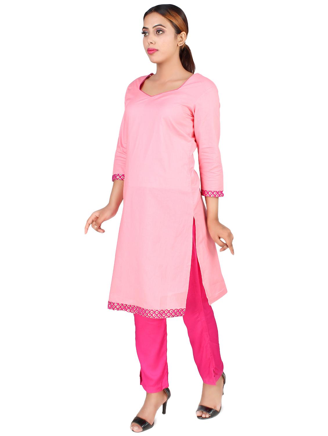 solid straight kurta - 16766369 - Zoom Image - 2