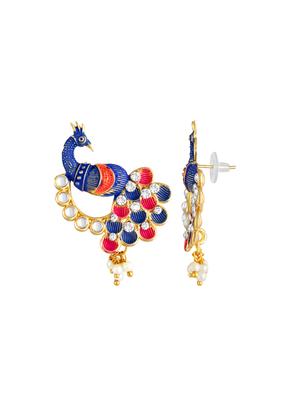 multi colored brass drop earring - 16767286 - Standard Image - 2