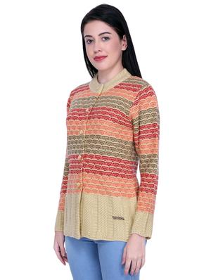 mandarin neck printed cardigan - 16767847 - Standard Image - 2