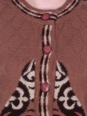 mandarin neck printed cardigan - 16767849 - Standard Image - 5