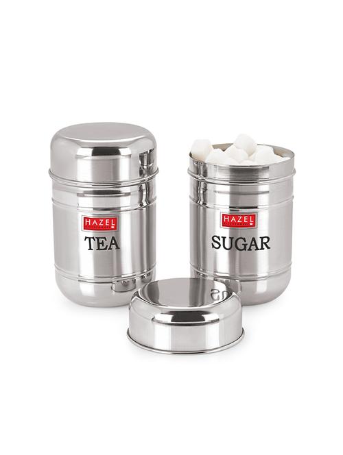 stainless steel tea & sugar container set of 2 - 16768641 - Standard Image - 1