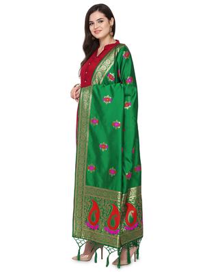 self design banarasi dupatta - 16769102 - Standard Image - 2