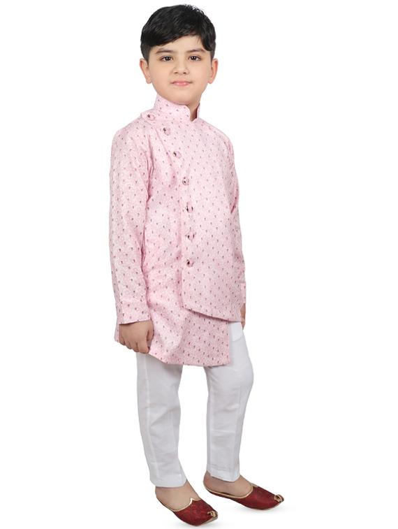pink cotton kurta set - 16769451 - Zoom Image - 2