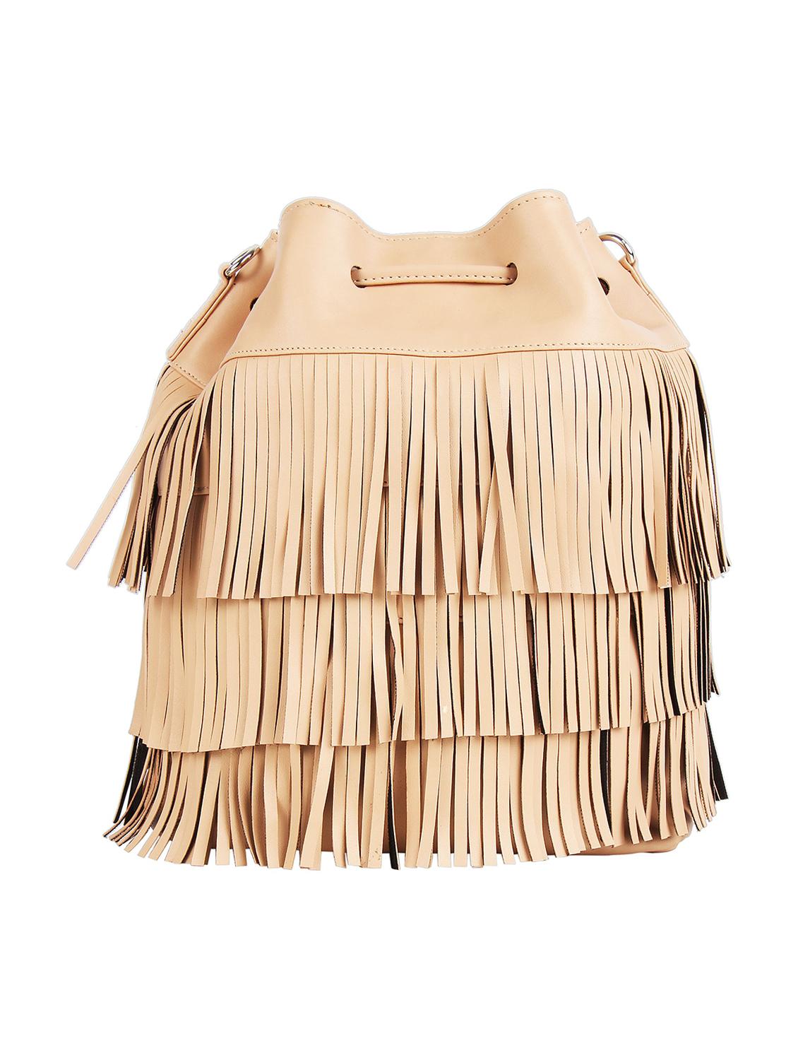 beige leatherette regular sling bag - 16769499 - Zoom Image - 2