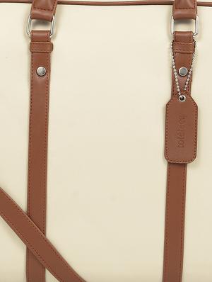 beige leatherette laptop bag - 16769518 - Standard Image - 5