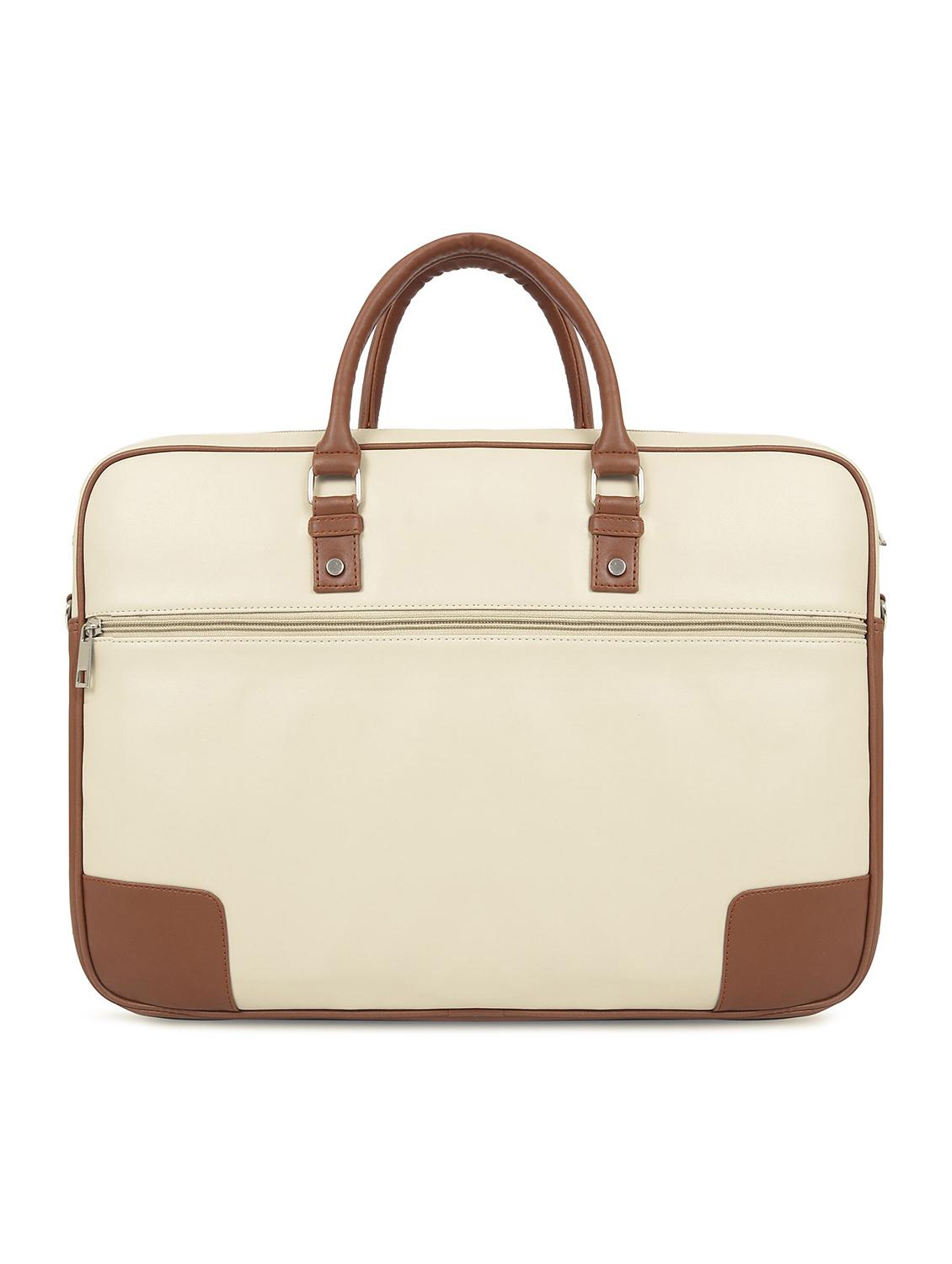 beige leatherette laptop bag - 16769518 - Zoom Image - 2