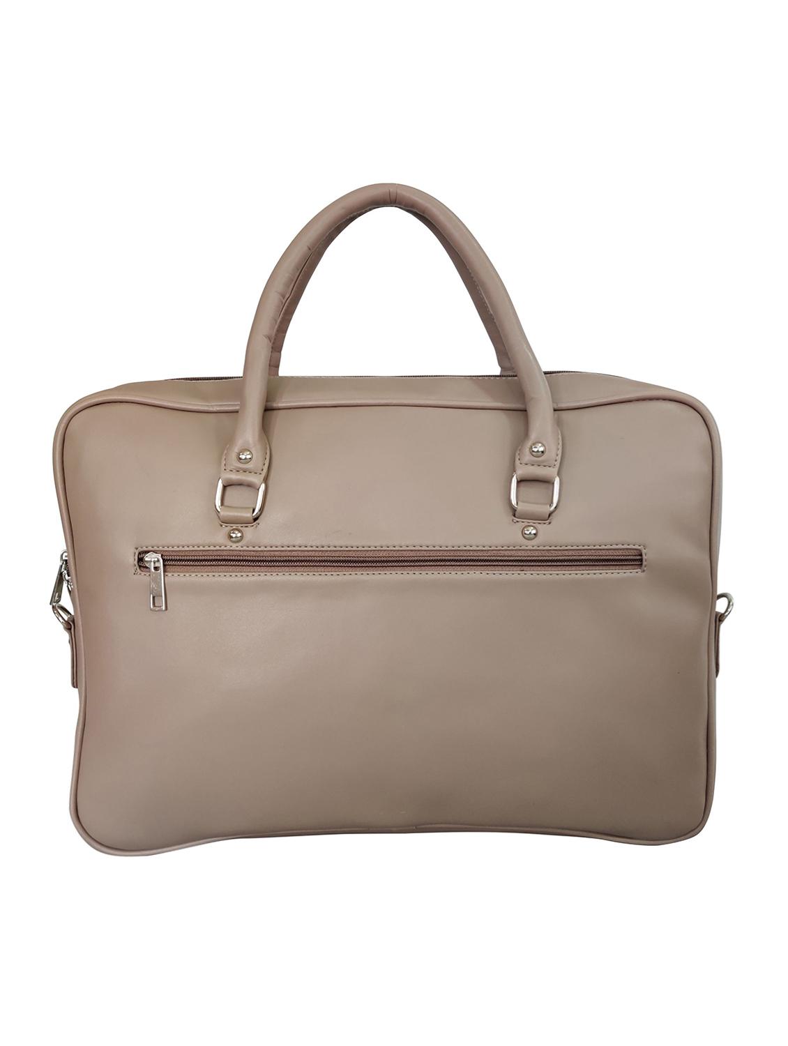 brown leatherette laptop bag - 16769523 - Zoom Image - 2