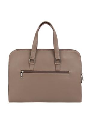 brown leatherette regular laptop bag - 16769526 - Standard Image - 2