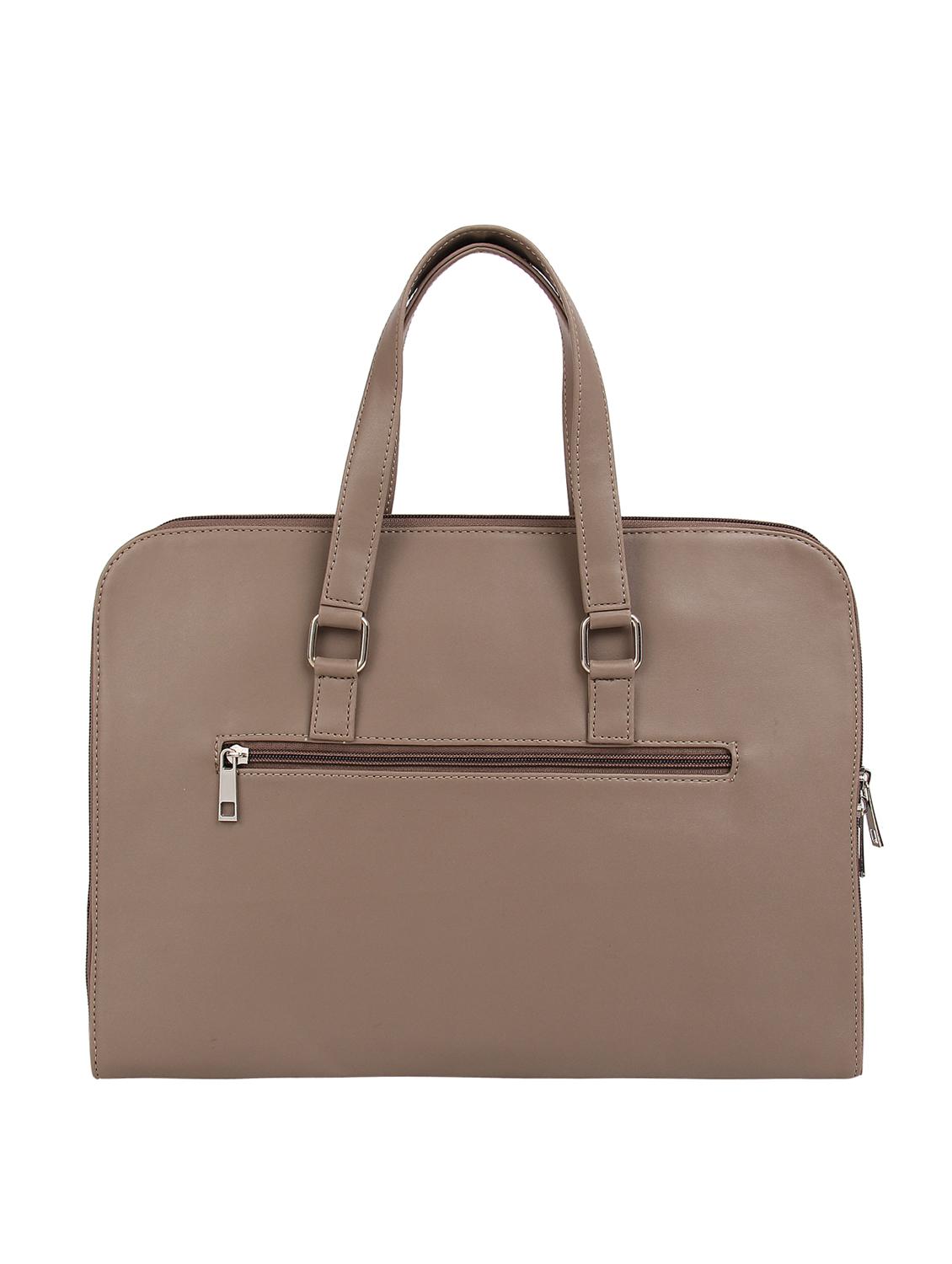 brown leatherette regular laptop bag - 16769526 - Zoom Image - 2