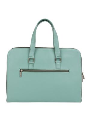 green leatherette regular laptop bag - 16769527 - Standard Image - 2
