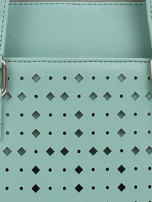 green leatherette regular laptop bag - 16769527 - Standard Image - 5