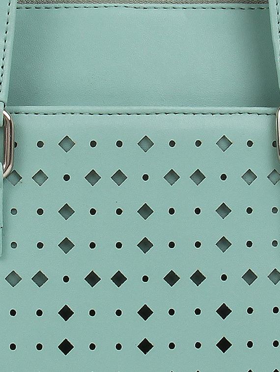 green leatherette regular laptop bag - 16769527 - Zoom Image - 5