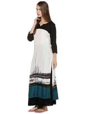 printed straight kurta - 16770940 - Standard Image - 2