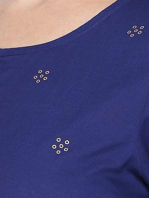 gold print straight kurta - 16771062 - Standard Image - 5
