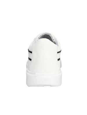 white lace-up sneakers - 16771183 - Standard Image - 2