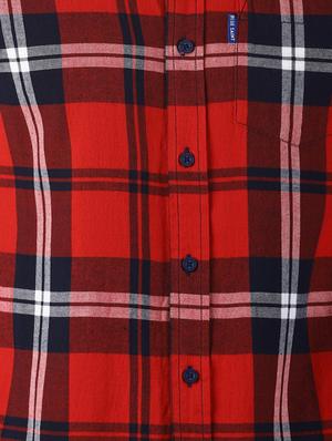 red checkered casual shirt - 16771813 - Standard Image - 5