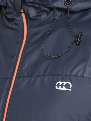 navy blue solid casual jacket - 16772352 - Standard Image - 5