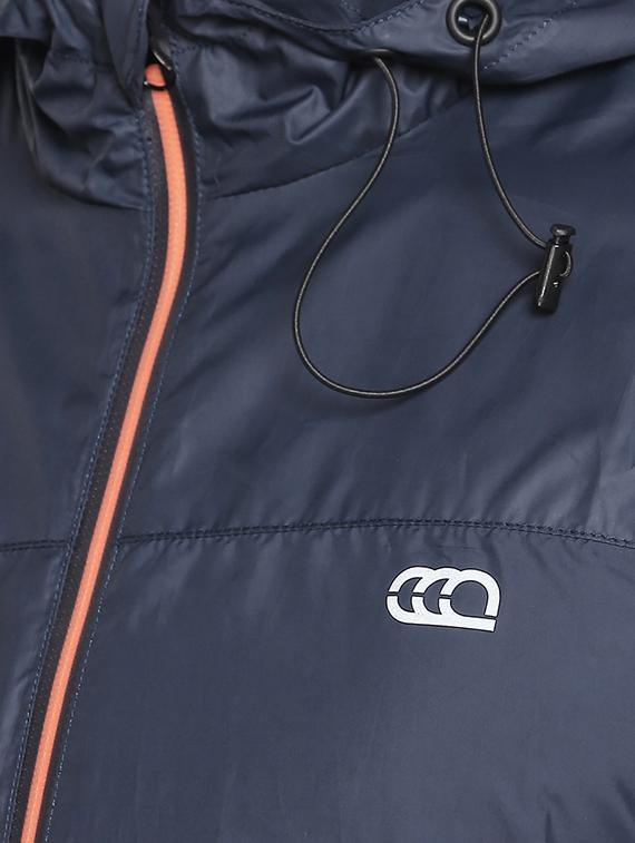 navy blue solid casual jacket - 16772352 - Zoom Image - 5