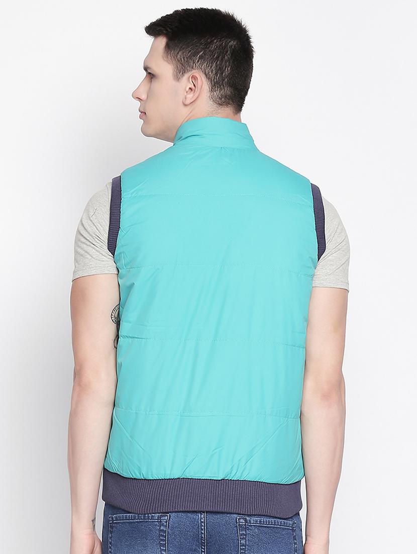 green solid quilted jacket - 16772357 - Zoom Image - 2
