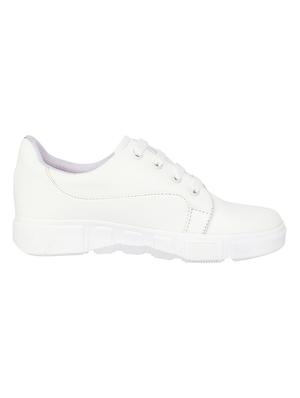 white lace-up sneakers - 16773130 - Standard Image - 2