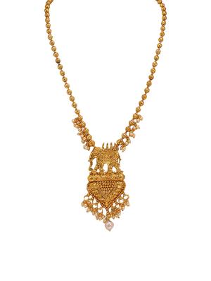 gold metal pendants and earring - 16773285 - Standard Image - 2