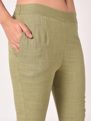 mid rise flat front trouser - 16773365 - Standard Image - 5